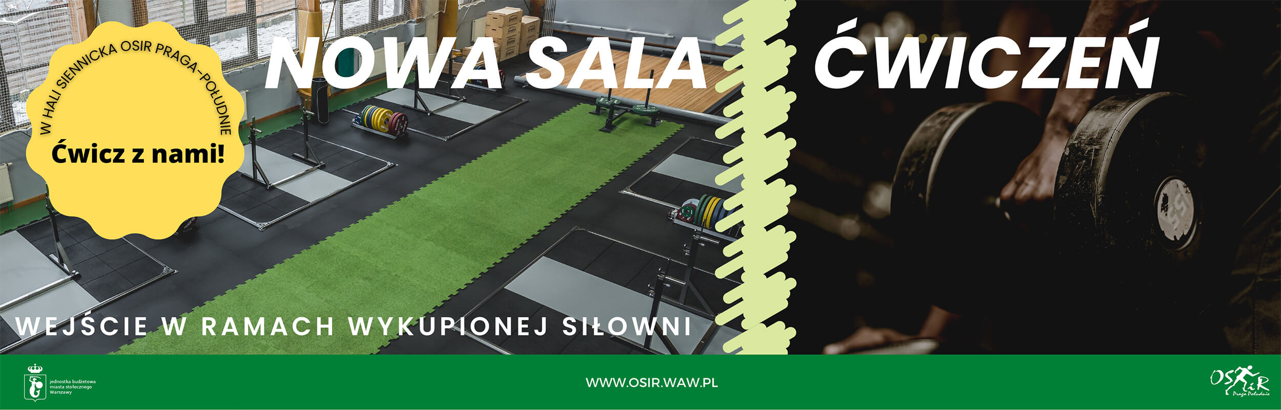 Nowa sala ćwiczeń w Hali Siennicka